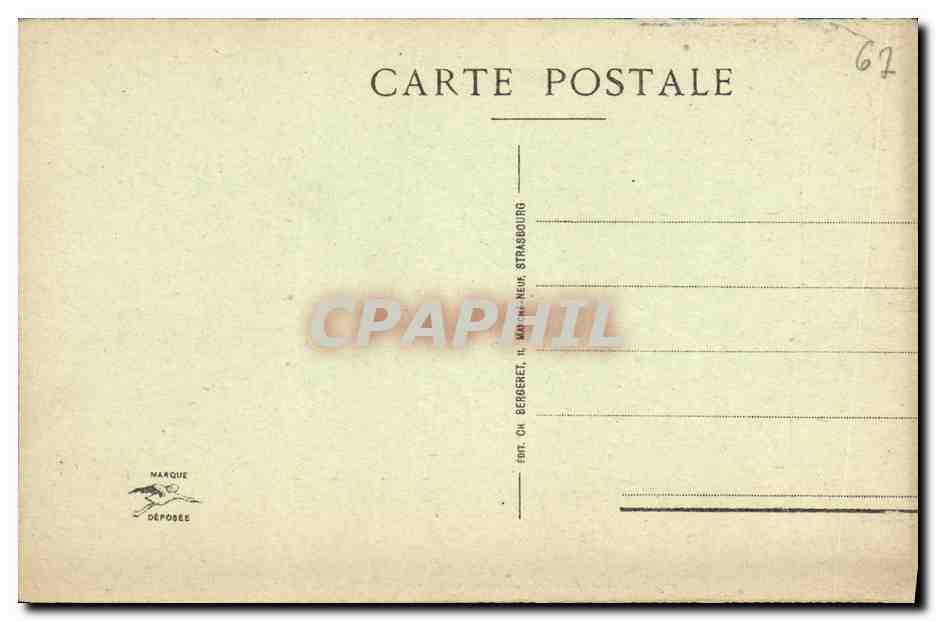 CPA Strasbourg La Cathedrale Facade et Cote Sud — Verso