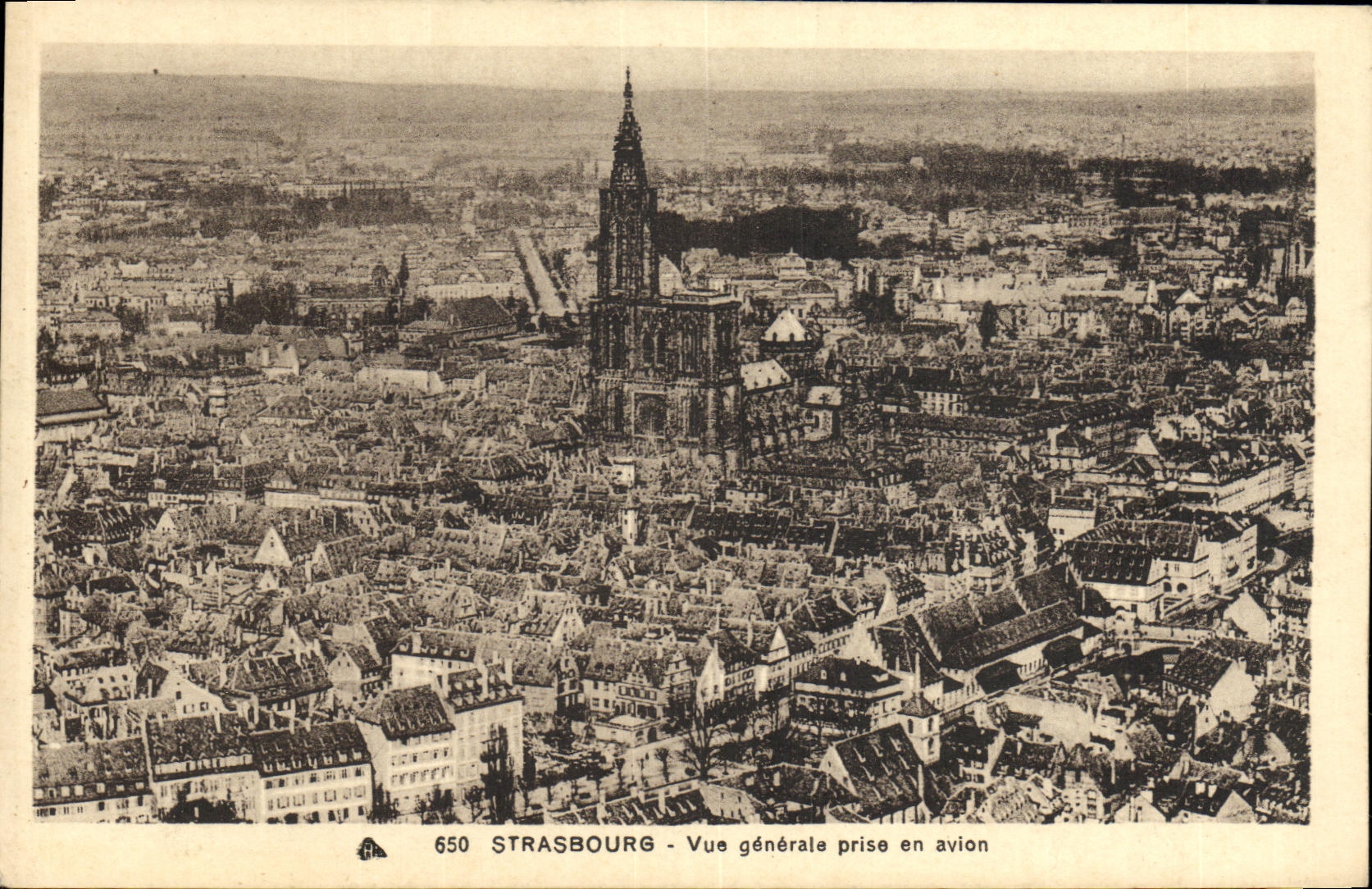 CPA Strasbourg Vue Generale Prise en Avion
