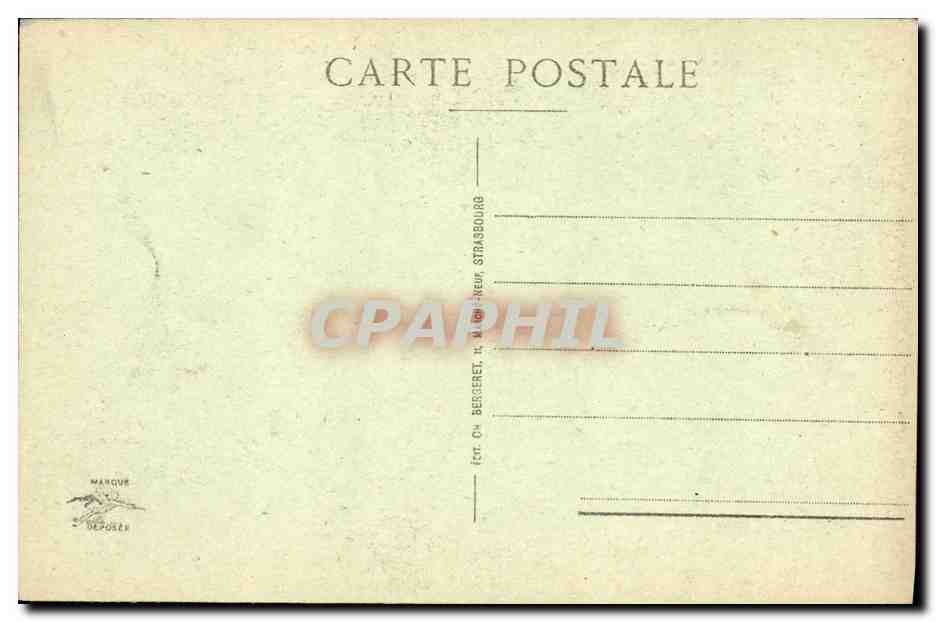 CPA Strasbourg La Cathedrale La colonne des anges — Verso