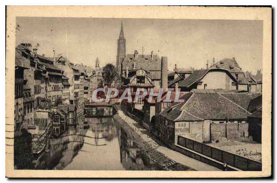 CPA Strasbourg Quai de la petite France Vignette Proprete