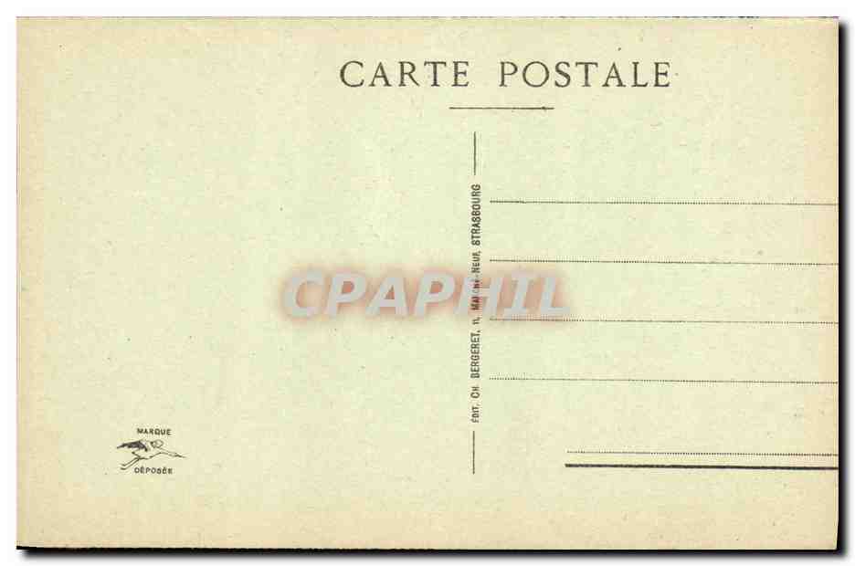 CPA Strasbourg La Cathedrale Portail Principal — Verso