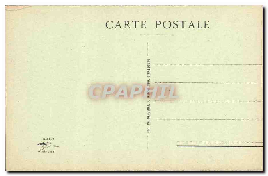CPA Strasbourg La Cathedrale L Eglise  — Verso