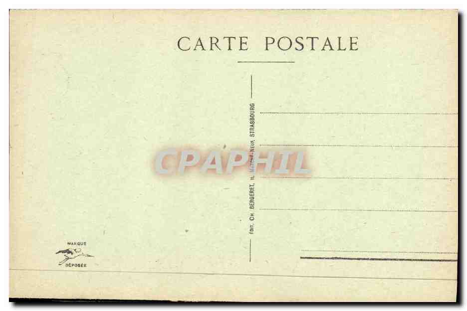 CPA Strasbourg Le Cathedrale Portail Saint Laurent — Verso