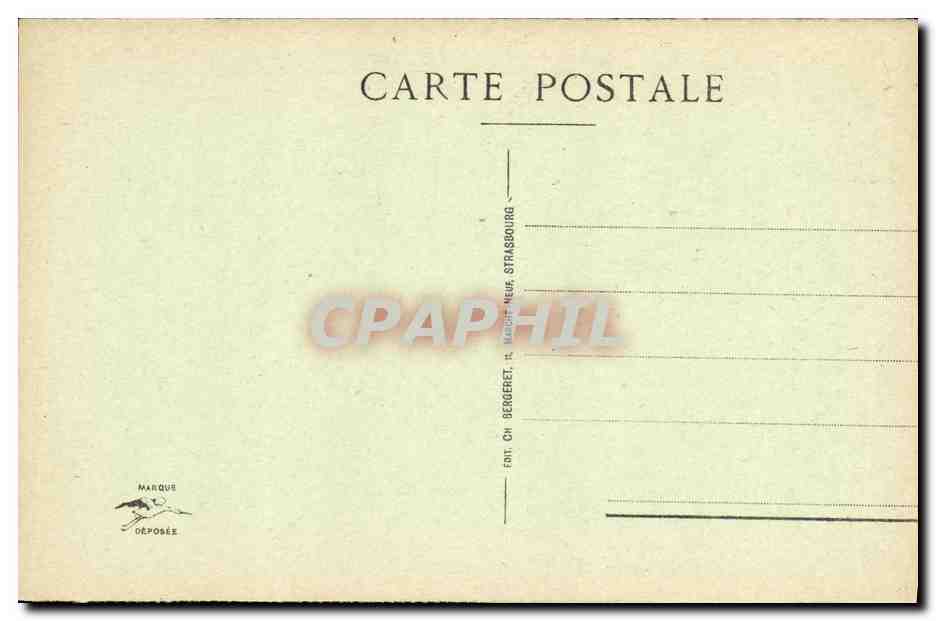 CPA Strasbourg Le Cathedrale La Grande Nef  — Verso