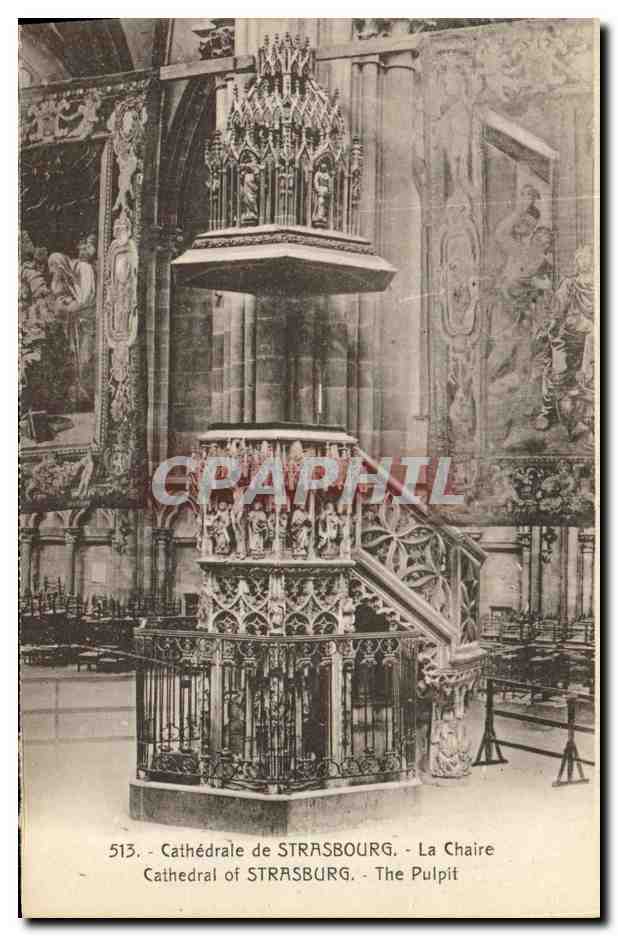 CPA Strasbourg Le Cathedrale La Chaire