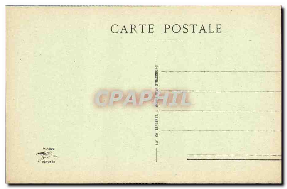 CPA Strasbourg Le Cathedrale La Chaire — Verso