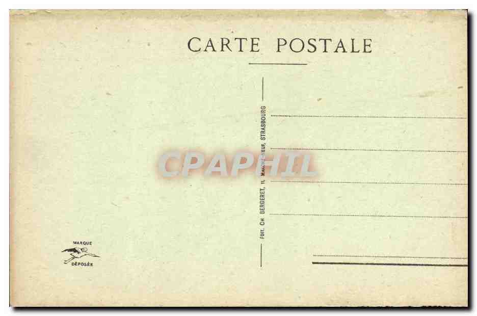 CPA Strasbourg Le Cathedrale L Horloge Astronomique — Verso