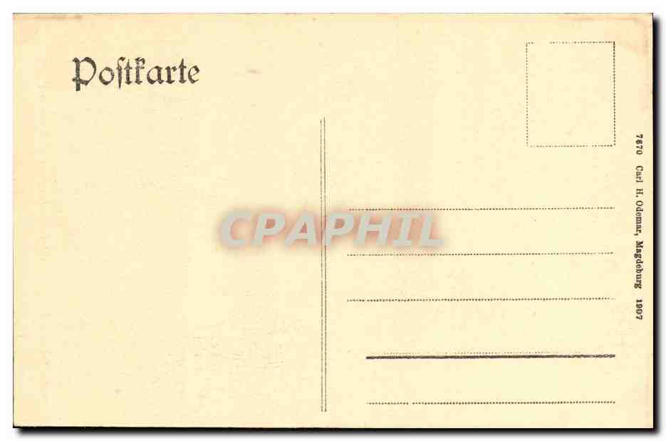 CPA Strasbourg Munster Orgel Und Kanzel Orgue — Verso
