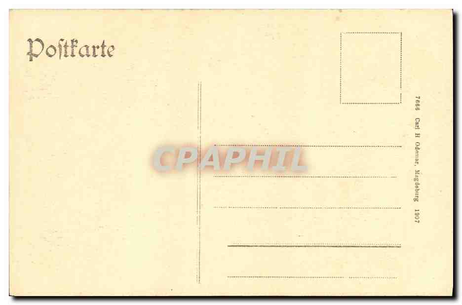 CPA Strasbourg Munster Hauptportal — Verso