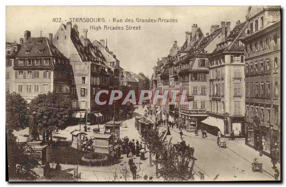 CPA Strasbourg Rue des Grandes Arcades 