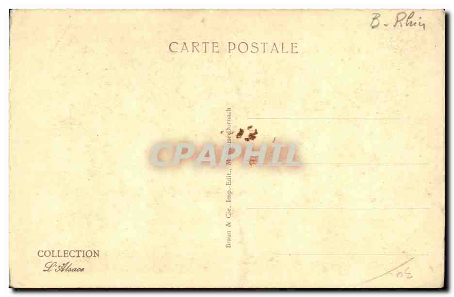 CPA Strasbourg La Cathedrale L Eglise — Verso
