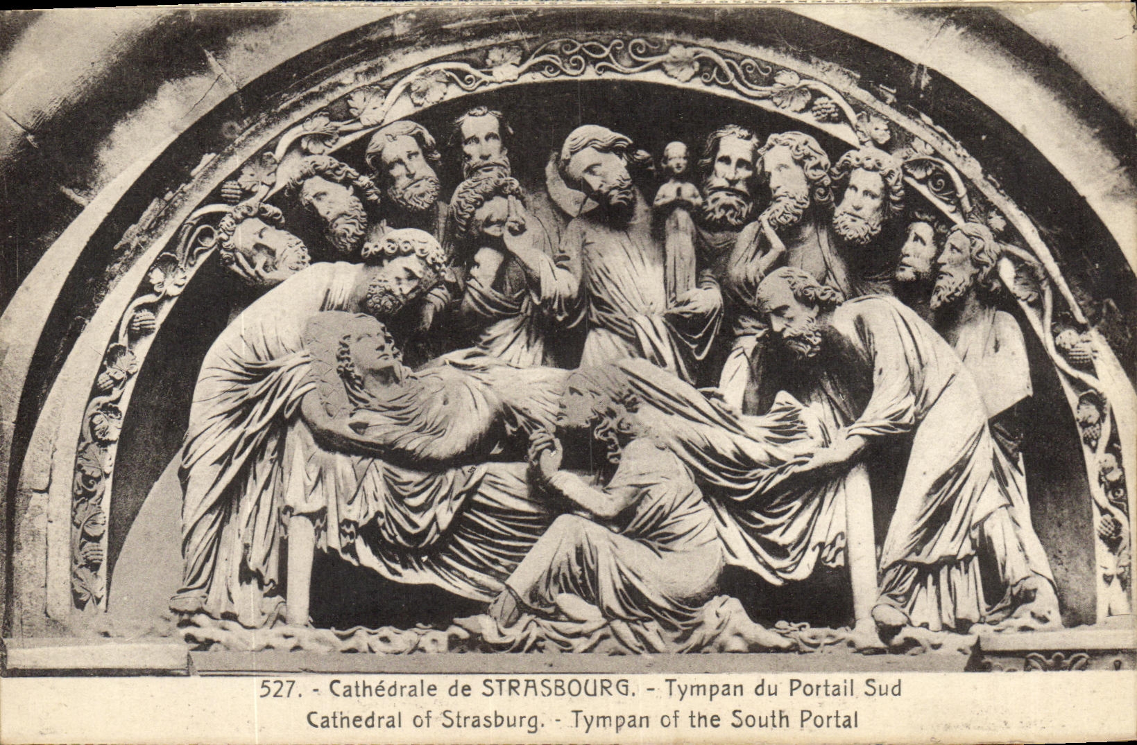 CPA Cathedrale de Strasbourg Tympan du Portail Sud Cathedrale of Straburg Tympan of the South Portal