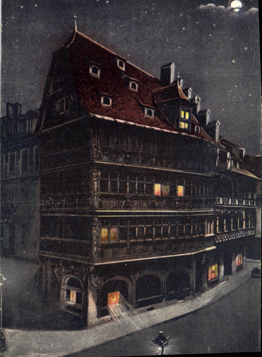 CPA Strassburg Altes Haus Maison Kammerzell