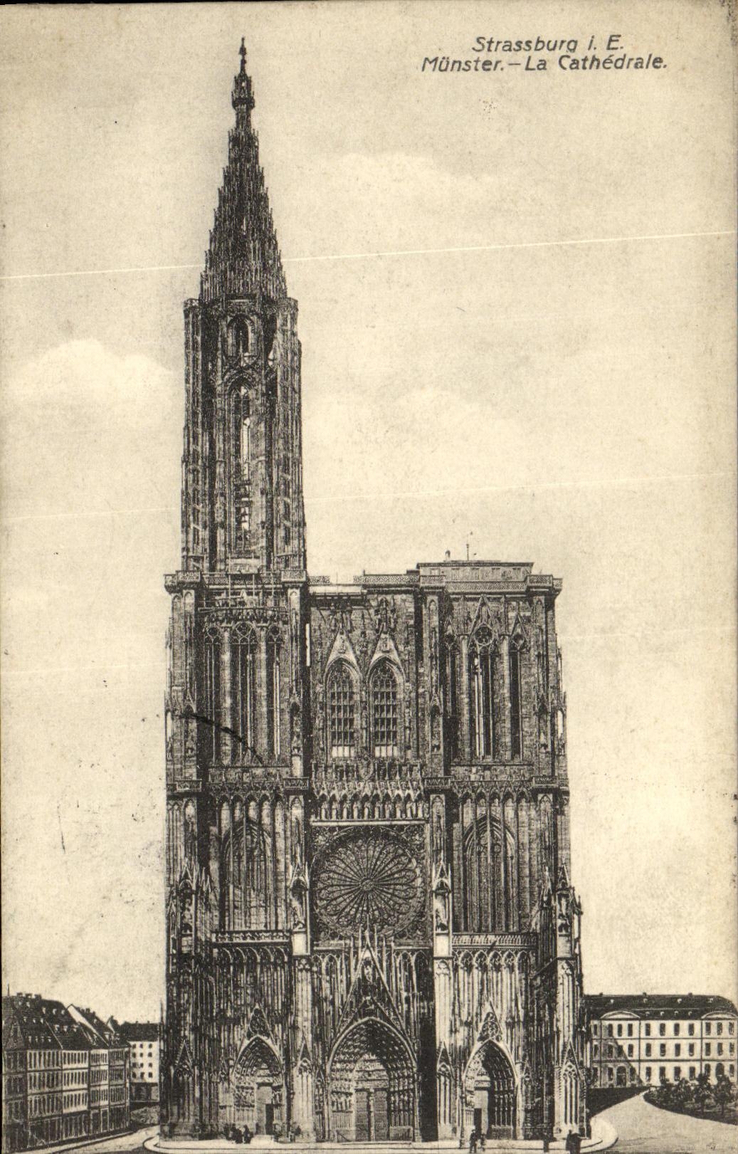 CPA Strassburg Munster La Cathedrale