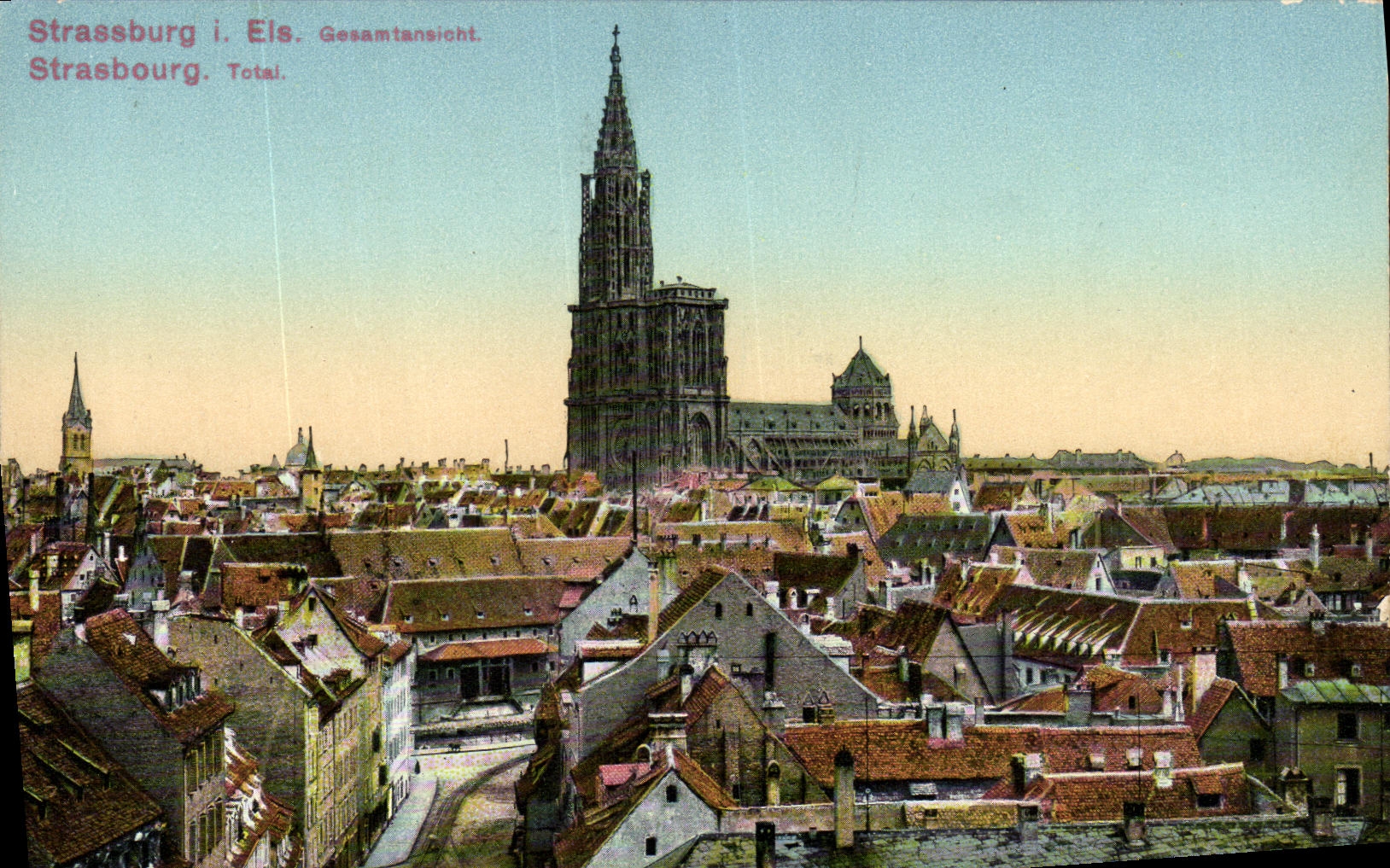 Strasbourg. Vue générale — Cathédrale Notre-Dame — Éditeur non identifié, n° de série non visible