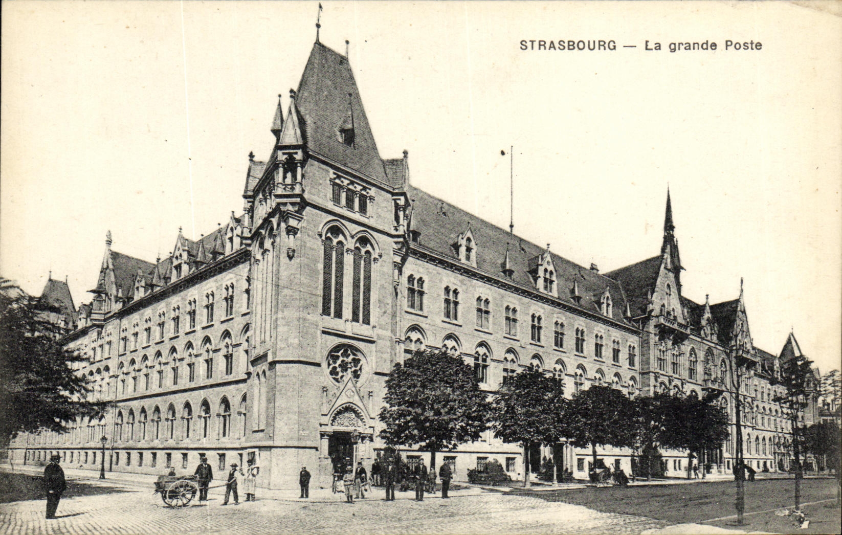 CPA Strassburg La Grande Poste