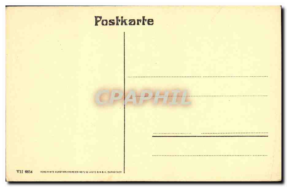 CPA Strassburg Storchennest Cigognes — Rückseite