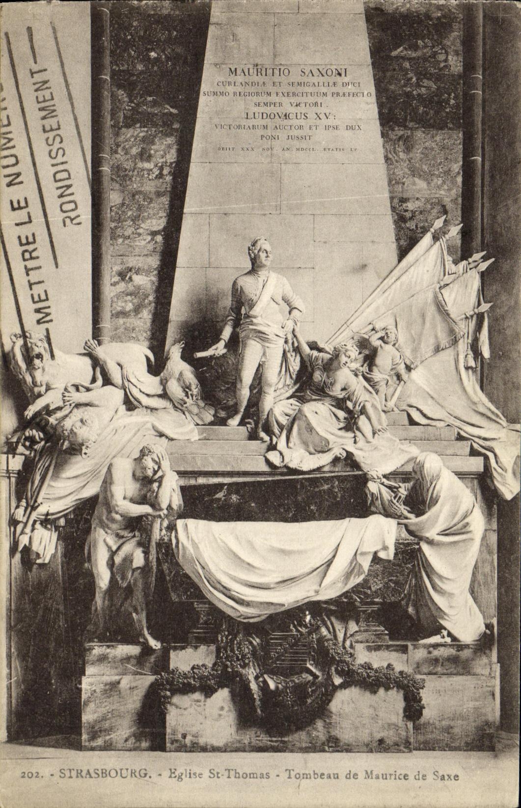 CPA Strassburg Eglise St Thomas Tombeau de Maurice de Saxe