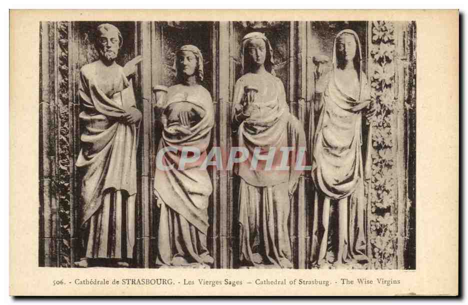 CPA Strassburg Les Vierges Sages