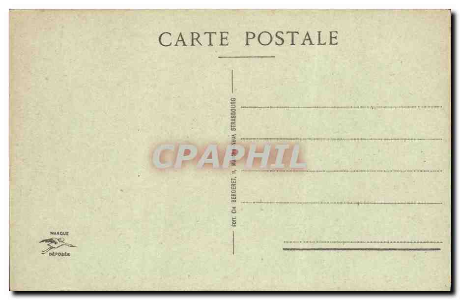 CPA Strassburg Les Vierges Sages — Verso
