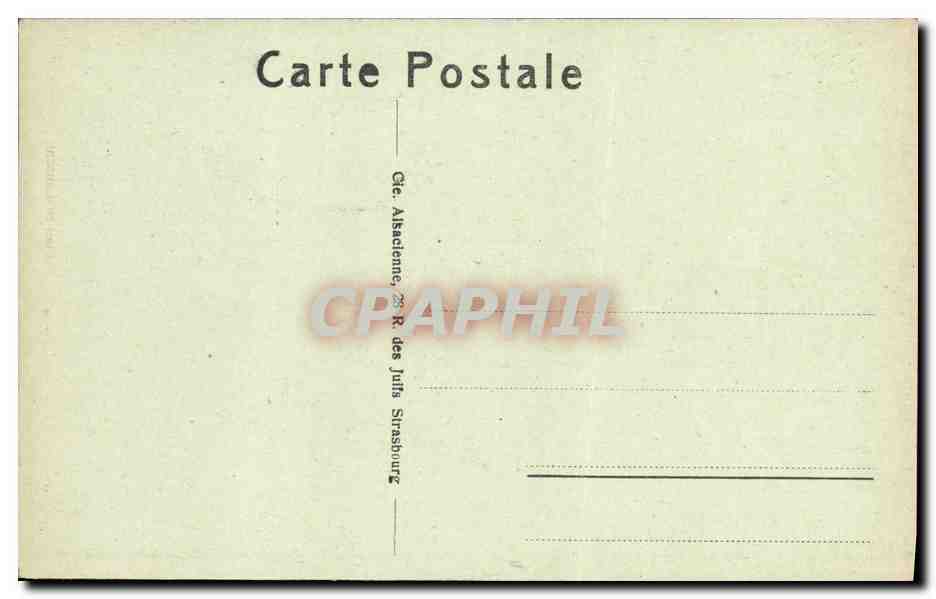 CPA Cathedrale De Strasbourg Portail St Laurent — Verso