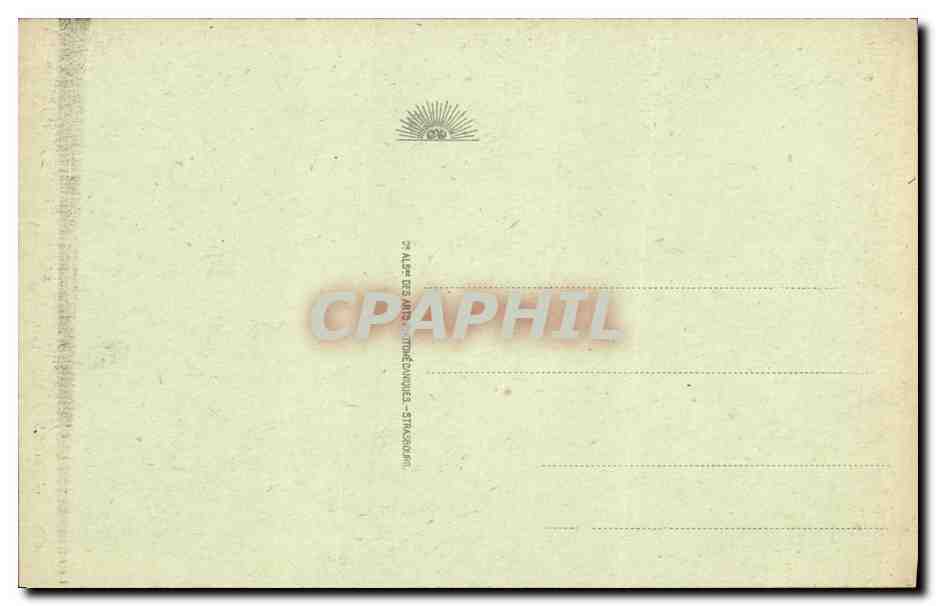CPA Strasbourg La Cathedrale L horloge astronomique — Verso