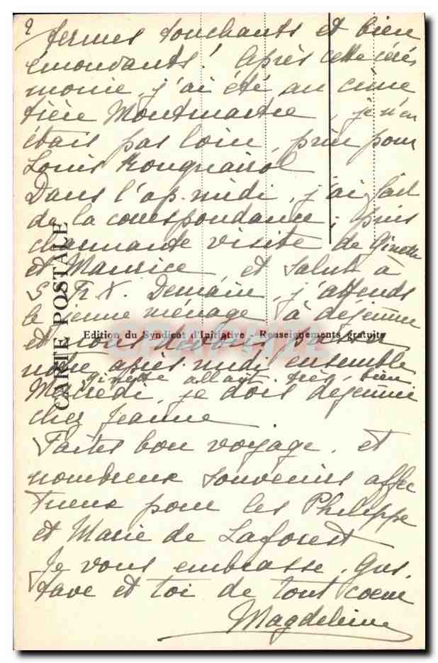 CPA Strasbourg Chatenois G Krall — Rückseite