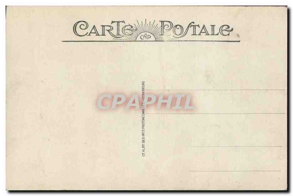 CPA Strasbourg vue vers la Cathedrale Charles Tschiderer Debit de Tabac — Verso