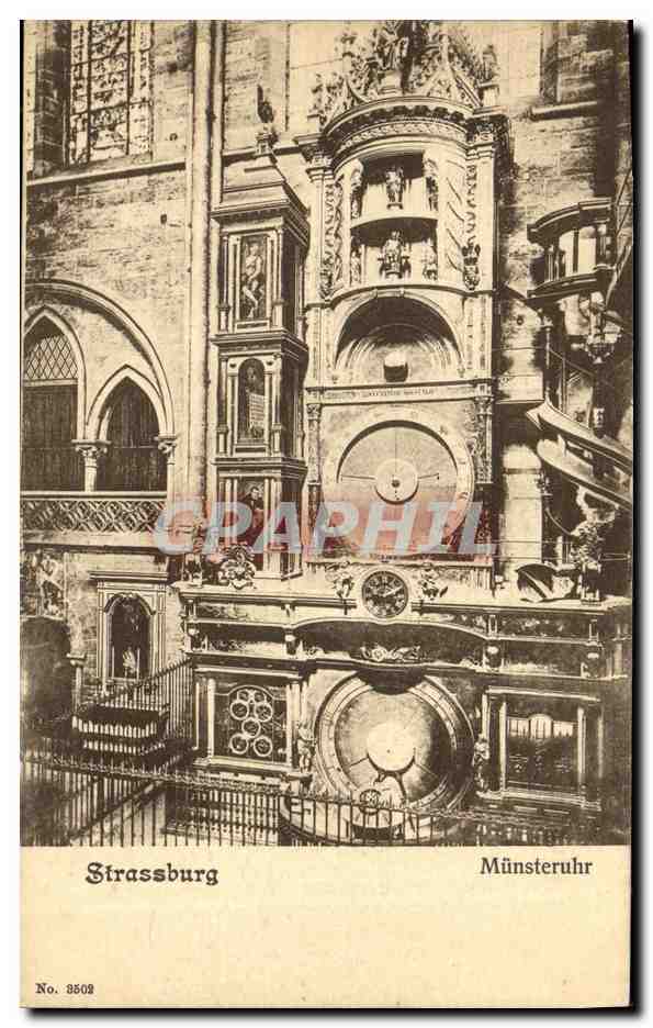 Strassburg — Münsteruhr — éditeur non visible, n° de série 3502