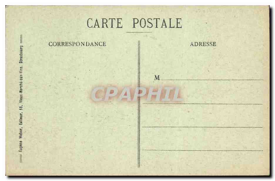 CPA Strasbourg Les Ponts du Rhin pres de Kehl — Rückseite
