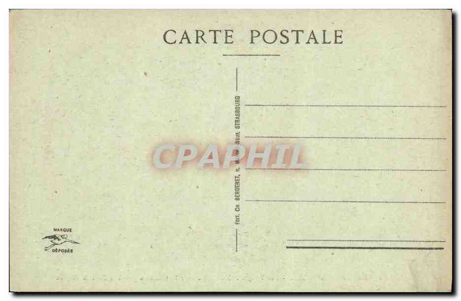 CPA Strasbourg Les Vierges Folles  — Verso