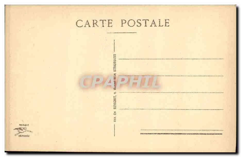 CPA Strasbourg Quartier de l Hopital — Rückseite