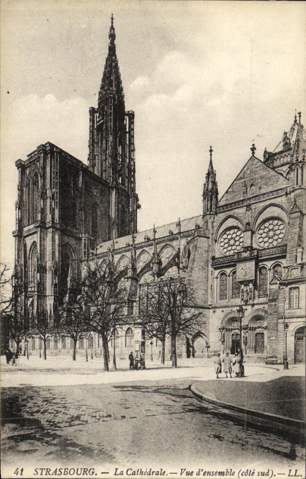 Strasbourg — La Cathédrale — Vue d'ensemble (côté sud) — LL.