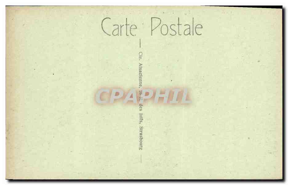 CPA Strasbourg Eglise Protestante St Pierre le Jeune — Rückseite
