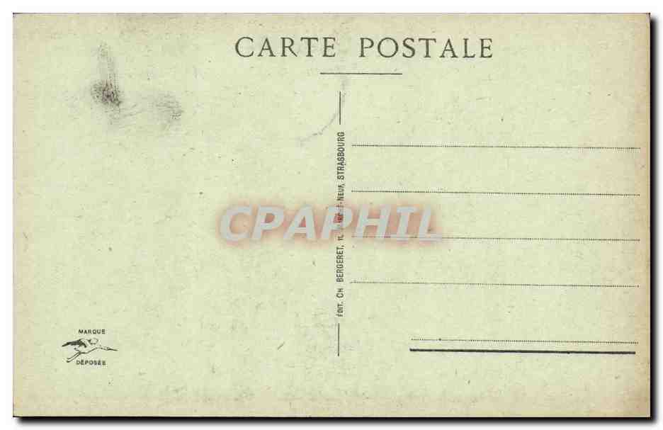CPA Strasbourg L Eglise  — Verso