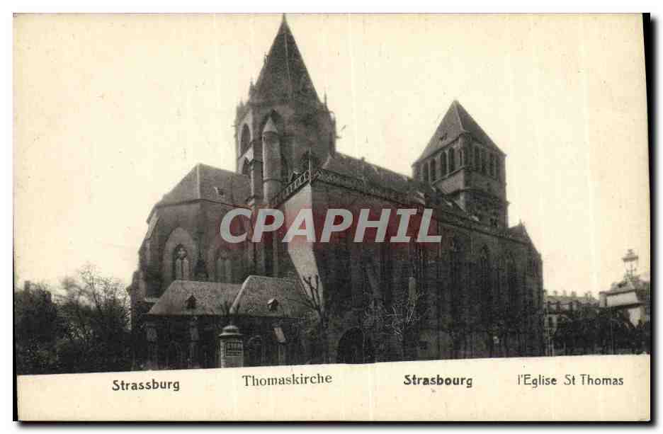 CPA Strasbourg Thomaskirche l Eglise St Thomas