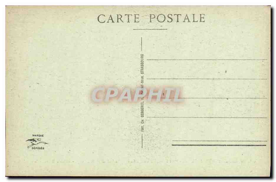 CPA Strasbourg Portail Double Cote Sud  — Verso