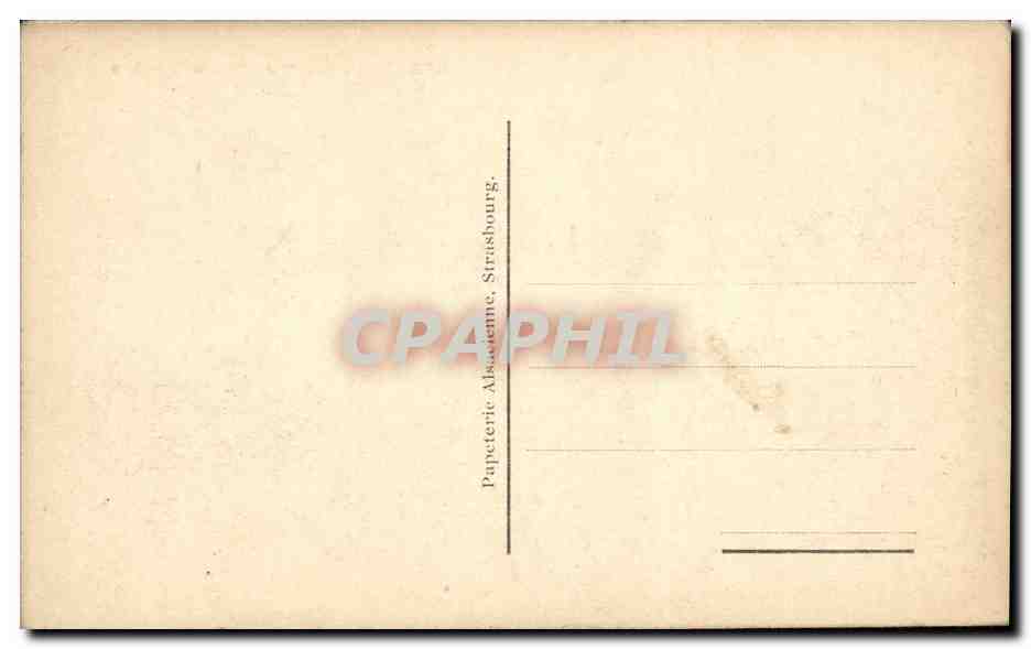 CPA Strasbourg Ancienne Douane — Rückseite