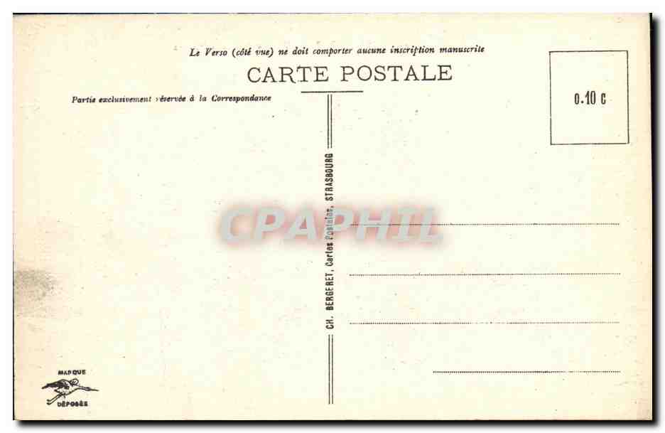 CPA Strasbourg Rue de Bain aux Plantes — Rückseite