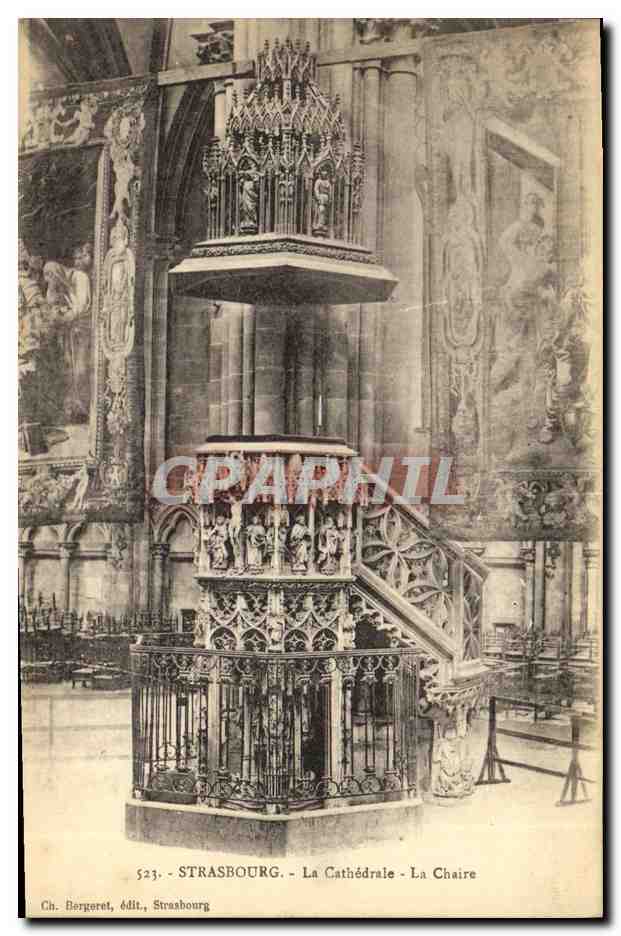 CPA Strasbourg La Cathedrale La Chaire