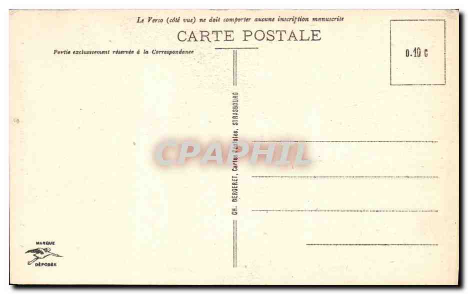 CPA Strasbourg La Cathedrale Portail Saint Laurent — Verso
