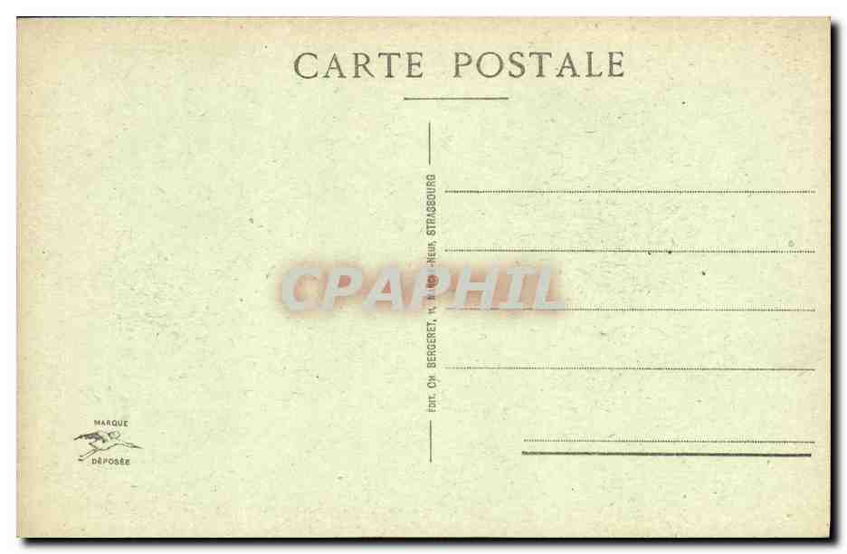 CPA Cathedrale De Strasbourg Tympan du Grand Portail — Verso