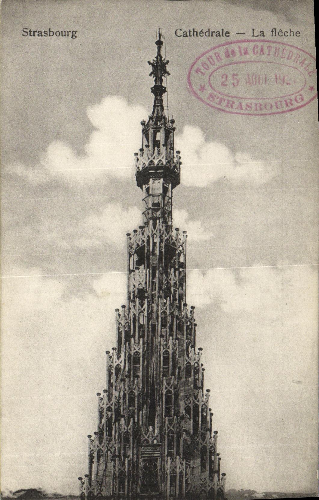 CPA Strasbourg Cathedrale La Fleche