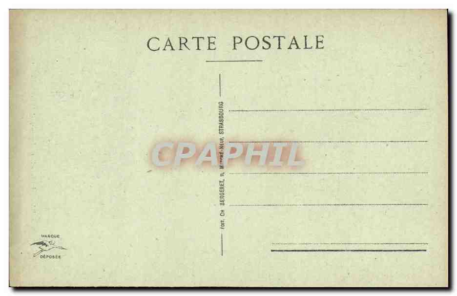 CPA Strasbourg Portail Principal de la Cathedrale — Verso