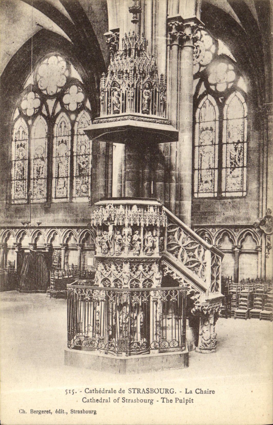 CPA Strasbourg La Chaire Cathedrale