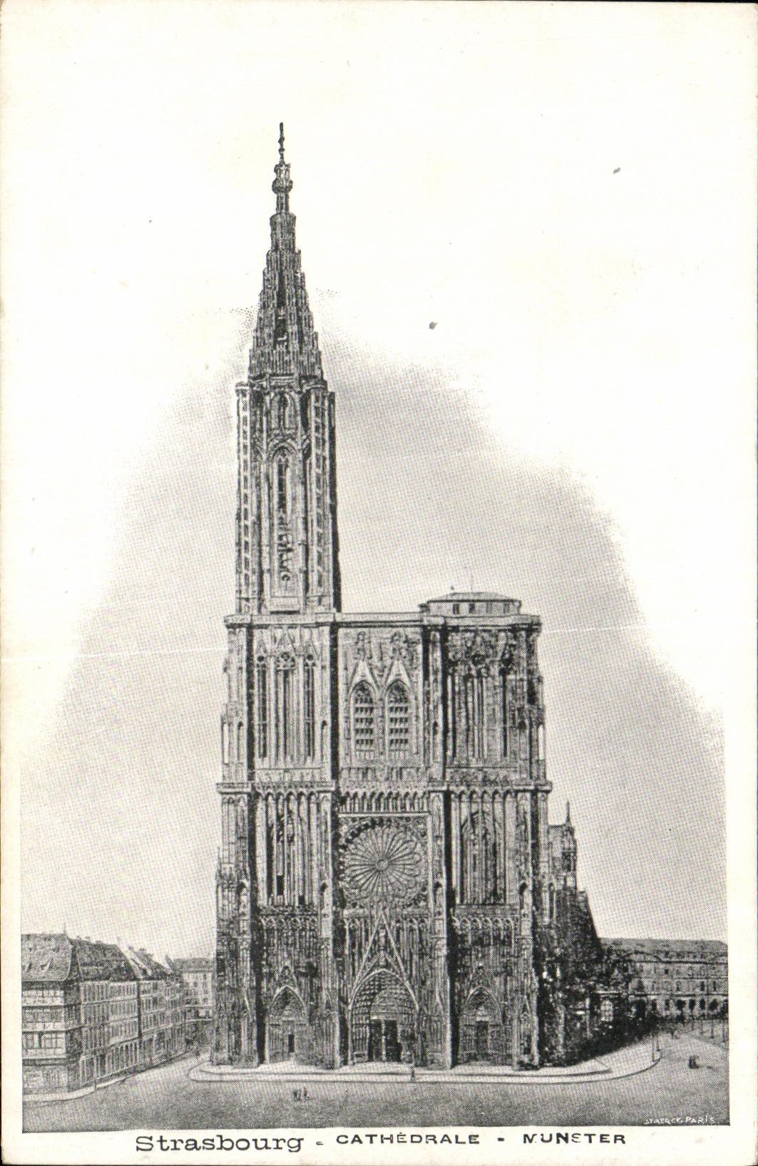 CPA Strasbourg Cathedrale Munster