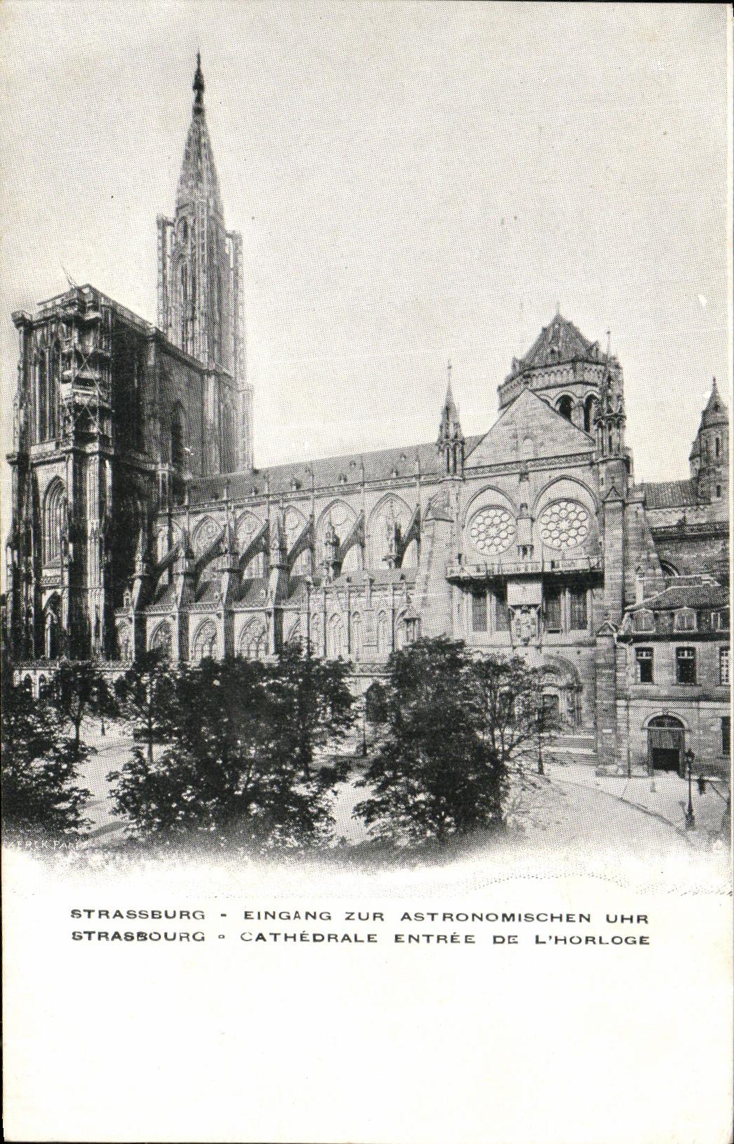 CPA Strasbourg Eingang Zur Astronomichen Uhr
