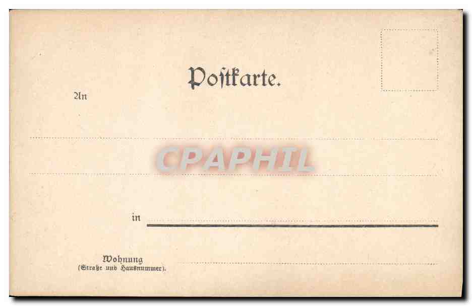 CPA Strasbourg Kaiserpalast — Rückseite