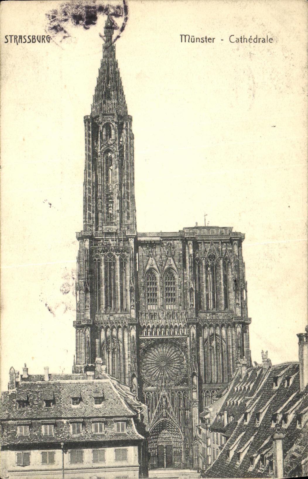 CPA Strassburg Munster Cathedrale