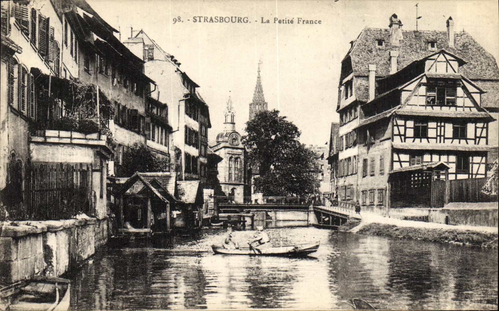 CPA Strassburg La Petite France Soldats Militaria